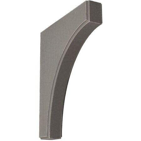 Ekena Millwork 1 3/4"W x 10"D x 12"H Clarksville Wood Vintage Decor Bracket, Reclaimed Grey BKTWD02X10X12CVGY